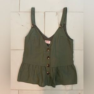 Olive Green Tank Top